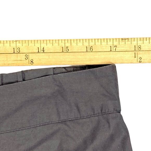 American Eagle Skater Skirt Women Large Gray Embroidered Elasticwaist Fall Skirt - Picture 5 of 8